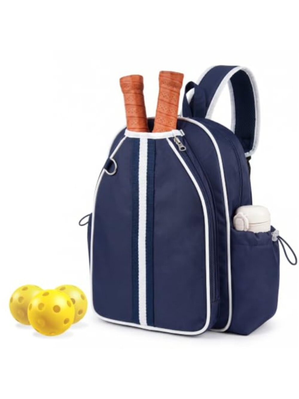 Pickleball Sling Bag Crossbody Backpack 2-Racket Nylon
